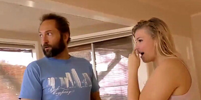 Small Titted Melissa may having Fun with Black Dudes in Front of her Father