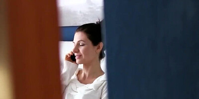 Mofos - Gorgeous Brunette Rides her Voyeur Starring Arian Joy