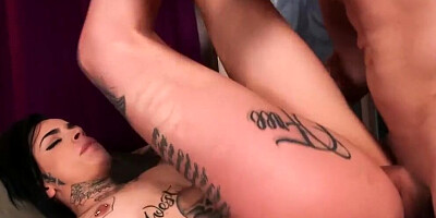 Punk Step-Sister Checks out Bros Big Cock