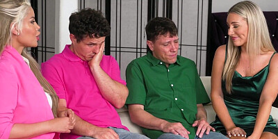 Rion & Robby Have Wet Dreams, And Their Stepmoms, Bunny & Bridgette, Devise A Solution To Help Them