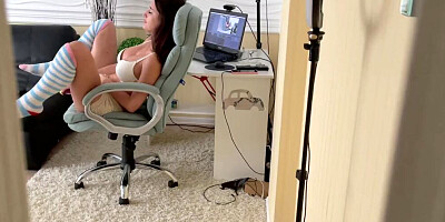 I spied on my stepmom and fucked her in the ass