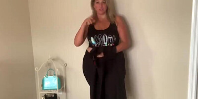 Chubby MILF Tania T. is showing us her curvy body