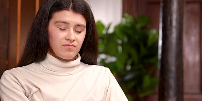 Cute and skinny Latina schoolgirl dicked down by a hung priest