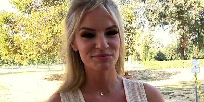 Busty blonde Rachael Cavalli is licked and fucked in POV video