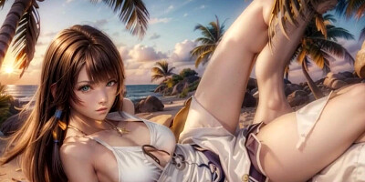 AI generated Yuna (Final Fantasy X)