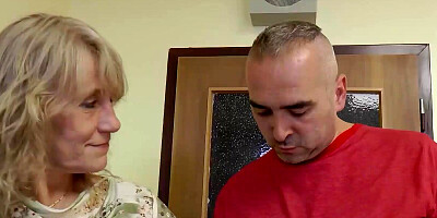 Old saggy Tits Mature Pickup for Cheating Fuck in Hotel with Young Guy