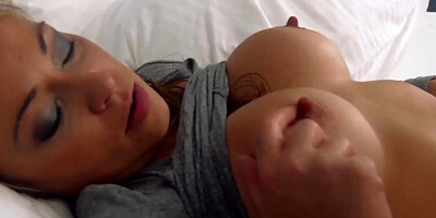 A sexy German babe pleasing a long rod in the morning