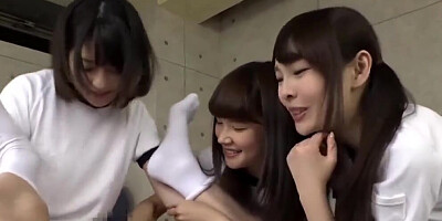 JAV Teen Idols Fuck A Guy in the Ass with Strap-on Treat him Rough Shaming