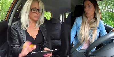 Fake Driving School Learner Licks Kathy Andersons Wet Pussy for License