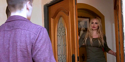 Endowed young bloke is banging the big but of his hot MILF neighbor