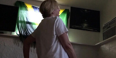 Horny cougar Brianna Beach is having copulation before going to bed