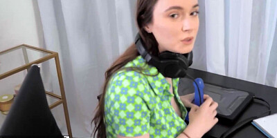 Mofos - Hazel Moore does some Sunday Morning Deep Throat Practice POV