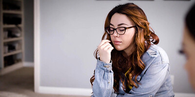 Lesbian teen with bad luck on a first date with a new crush