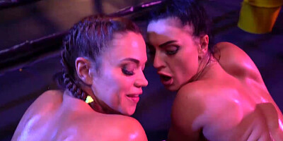 OMG, this lesbian catfight is just incredibly HOT! These babes man are just too fucking sexy! Alyssa Reece, Honey Demon, Veronica Leal, Amirah Adara!