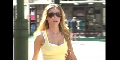 Teen Carli Banks getting off in public