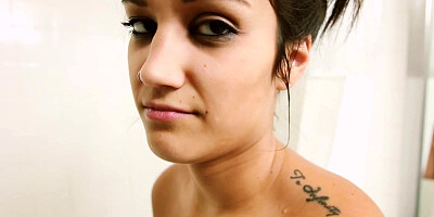 Beautiful slut is ready to taste a big step brother's meat pole