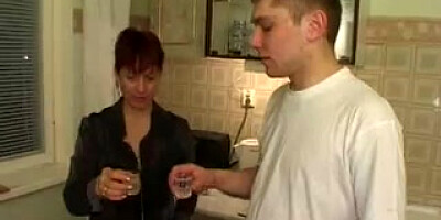 My S/m Aunt nail my pals on Kitchen