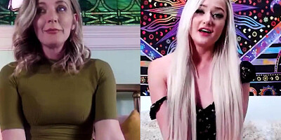 MOMMYSGIRL Horny Student Abroad Squirts While Masturbating On Video Call With Her Stepmom