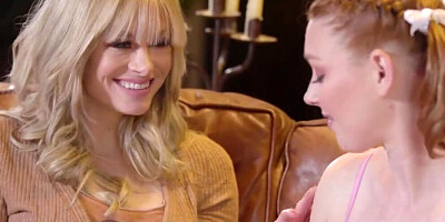 Two Depraved Lesbian Girls Lovemaking On The Massage Table