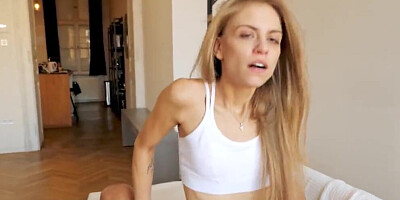 Skinny girl Bonnie Dolce is craving for a good fuck