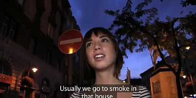 PublicAgent Bubble Butt Brunette Takes Strangers Anaconda in her Pussy