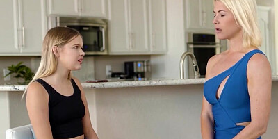 Kit Mercer and Coco Lovelock licking wet pussies in lesbian scene