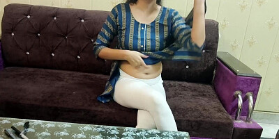 Desi Indian step mom sex with her step son in hindi voice