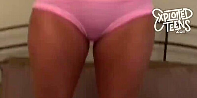 Tall Blonde Teen With A Shaved Pussy Gives Head