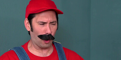 Super Mario finally got lucky and ended up having sex with a hot blonde princess