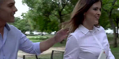 Randy MILF wants to make the cock as wet as possible for deep anal shafting