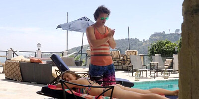 Twisted stepsister lena paul teased into oily tittyfucking