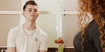 SHAME4K. Guy enjoys the cake and sweet pussy of the MILF in black stockings (Tanya Foxxx)