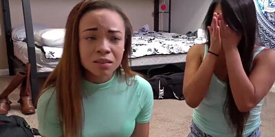 Hot FFM College Threesome with Step Sister & Hot Friend!