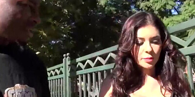 Young MILF enjoys having fun with endowed fellows, especially with their massive cocks