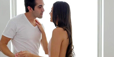 Petite chick Lucy Doll is stripped naked and fucked by horny BF