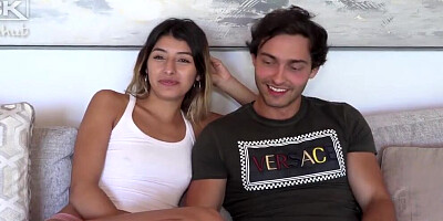 Young couple is about to get filmed while having sex for the first time