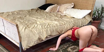 Stepmom Stuck Under the Bed
