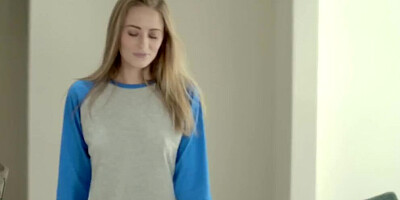 Juicy blonde is fucked in the kitchen and on the couch