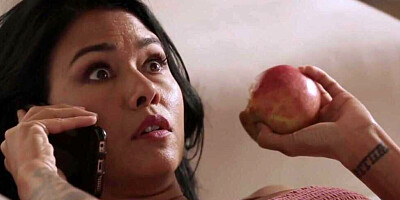 Ebony angel and her Asian girlfriend enjoy passionate lesbian pussy licking