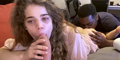 3 Cumshots For Cute Teen Slut - Sabrina Spice