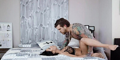 Inked bombshell Canela Skin is being plowed by Juan Lucho