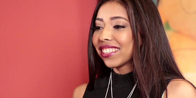 Classy blonde lady is giving sapphic sex lessons to a cute young dyke