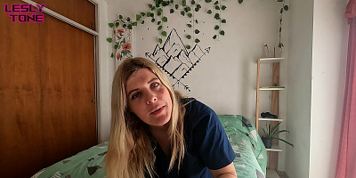 Doctor at home will treat you very well with their latex gloves roleplay fantasy