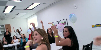 DANCING BEAR - Room Full Of Dick Suckers At A Wild And Crazy CFNM Party