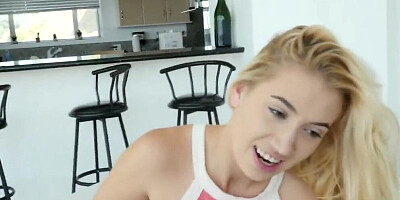 Sweet blonde sits on some hard cock and rides it in POV video