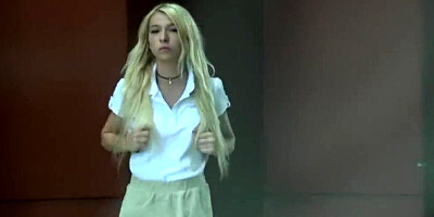 Petite Blonde Daughter Fucks Step Dad after getting in Trouble at School!
