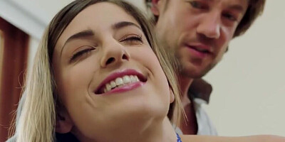 Juicy girl sucks a hard cock and gets fucked in the ass