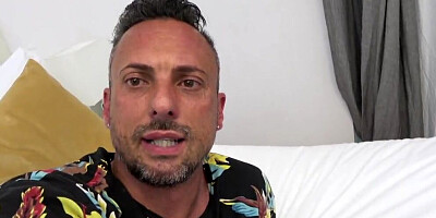 Busty blonde and her stepdaughter are sharing dude in a 3some