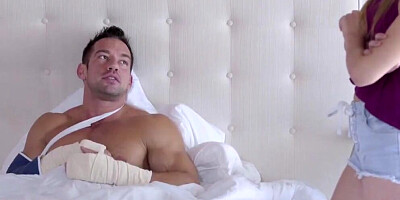 Step Sister Caught by Step Mom with Hard Cock in Hand