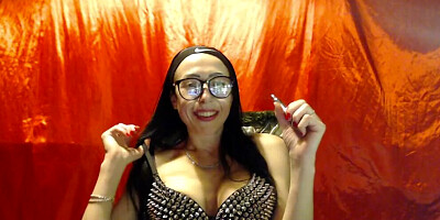 Nerdy MILF talks dirty and teases us with those big tits